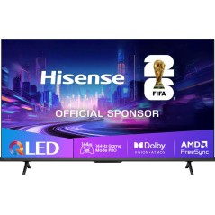 Hisense 50E7Q Pro 50" QLED 4K UHD TV - Stunning Picture Quality, Elegant Black Design - Model: 6942351424248